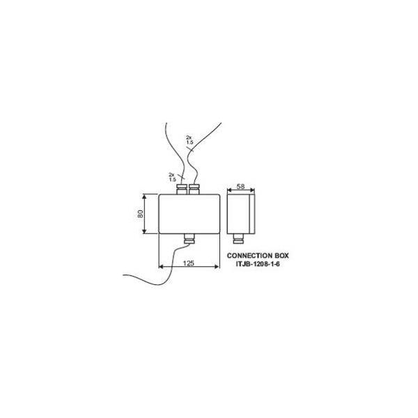 ITJB120816 Inelth ITJB-1208-1-6 Connection box ITJB-1208-1-6 for con. betw.electronic unit and column